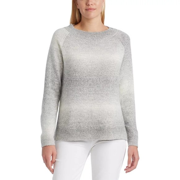 CHAPS Boat Neck Sweater - Gray Multi - Size XXL - RETAIL TAG = $70 - Picture 1 of 1